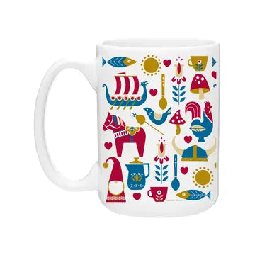 15 oz.  Nordic Love Coffee Mug