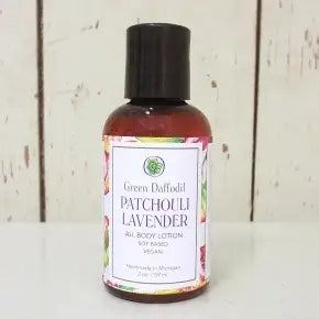 Patchouli Lavender Mini Soy Lotion Bottle