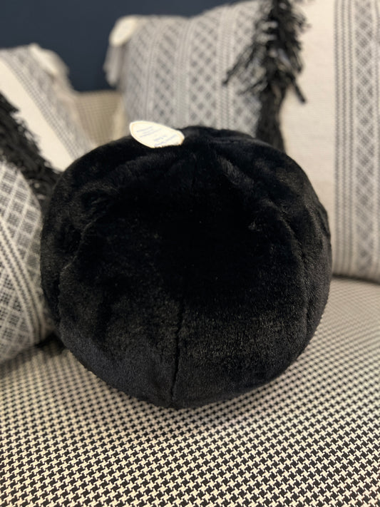 Black Fox Ball Pillow