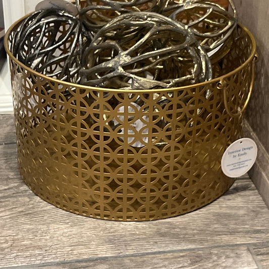 Geo Gold Basket