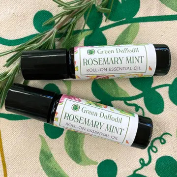 Rosemary Mint Roll-On Essential Oil Bottle Amoratherapy