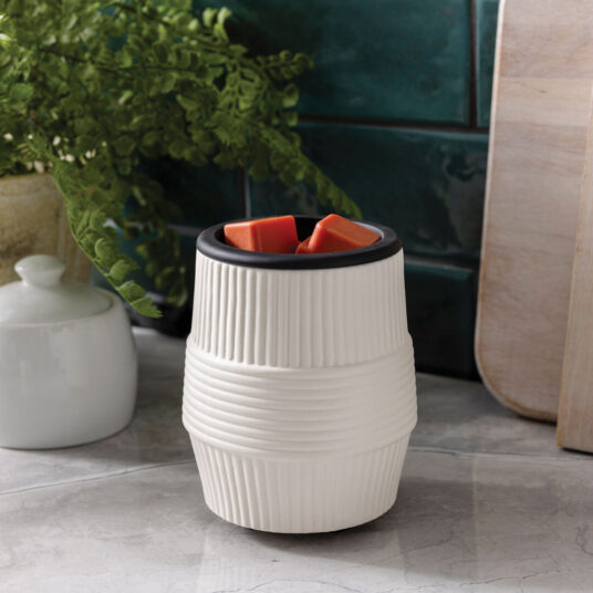 Porcelain Ridges Flip Dish Wax Warmer