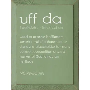 Uff Da Definition