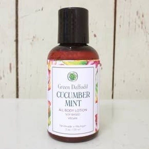 Cucumber Mint Mini Soy Lotion Bottle